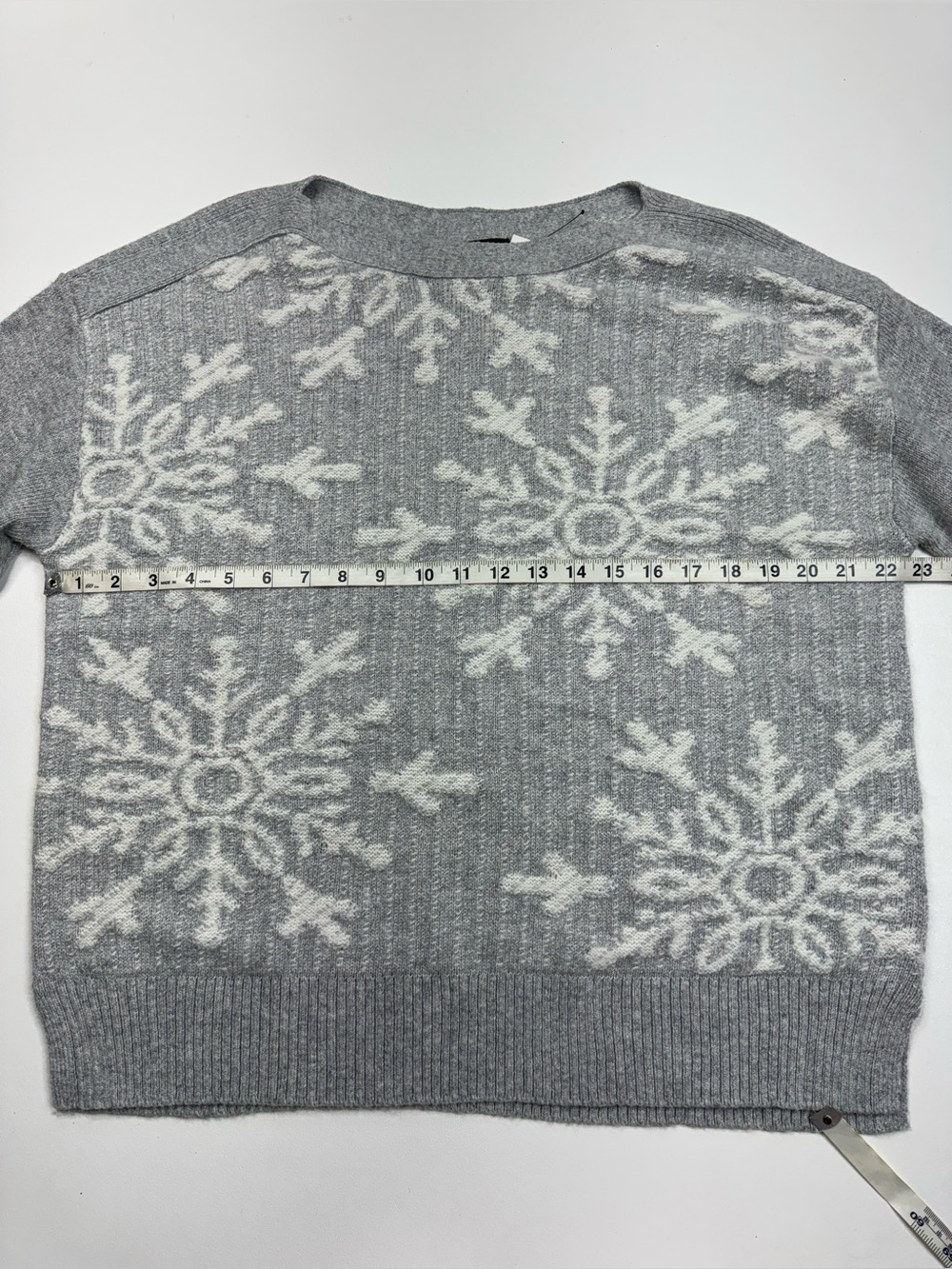 NWT Talbots Bateau Neck Sparkle Snowflake Sweater Womens Large - Picture 5 of 11